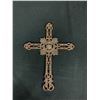 Image 2 : Detailed Handcrafted Twisted Wire Motorcycle Art Sculpture and Cast Iron Cross