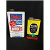 Image 2 : A Nice Vintage Advertising Tin Lot, Delco Break Fluid, Etc