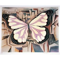Alvaro Guillot, Butterfly, Lithograph