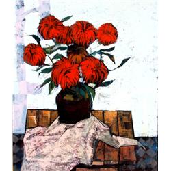 Gerard Sebastian, Floral Still Life, Painting