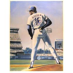 Jack Lane, The Sign, Baseball Lithograph