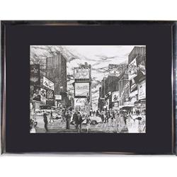 Delbart Duchein, Manhattan-Times Square, Print