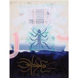 Josep Grau-Garriga, Acrylic and Collage on Paper