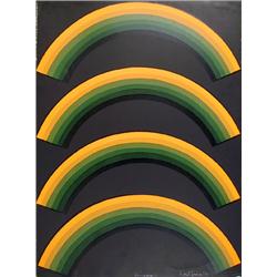 David Simpson, Lot of 2 Op-Art Serigraphs