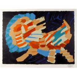 Karel Appel, Cat, Lithograph 