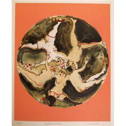 Marcia Marx, Ring around the Rosie, Lithograph 