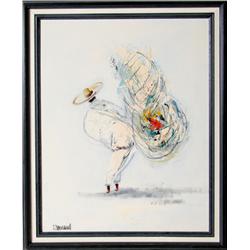 Man with Sombrero, Mexican? Painting