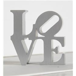 Robert Indiana, Love, Silver Sculpture