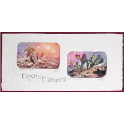 Roy Purcell, Desert Dancers, Aquatint Etching