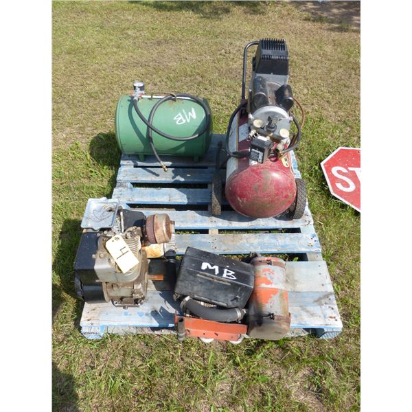 Compressor Motor (Works) Air Tank Motor, Gas Tank and Rad