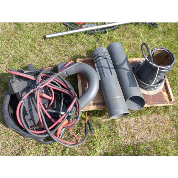 Booster Cables, Part Roll of 3 Wire, Battery Cover, Oil Drain and Blower Attachments