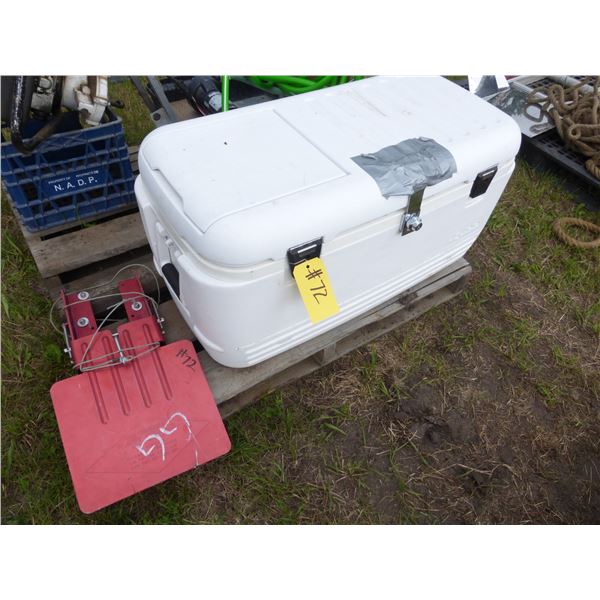 Cooler and Red Motor Stand