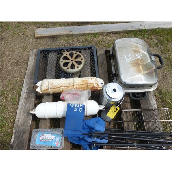 Barbeque, Chairs, Buoys and Grill