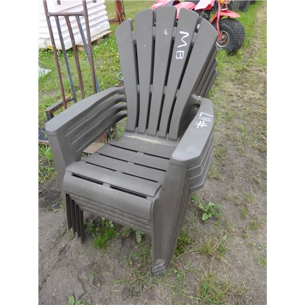 4- Brown Lawn Chairs (Selling All Together)