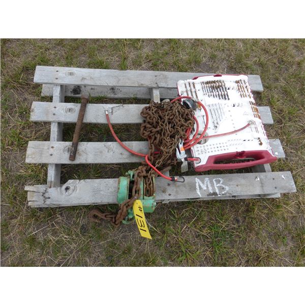 Chain Hoist and Drill Bits