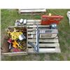 Image 1 : Tool Box, Heater, Rope, Wire, Square Lights and Planter