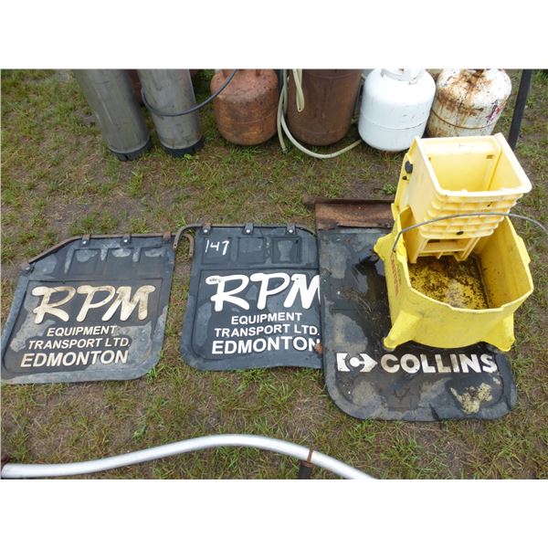Mudflaps and Mop Pail