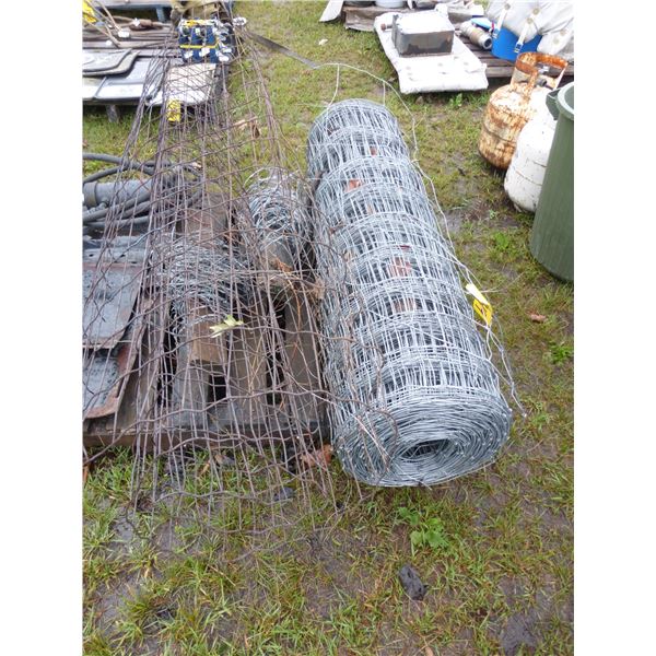 New Roll of Hog Wire and Misc. Barb Wire