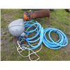 Image 2 : Propane Heater c/w Hose and Fitting, 2- Industrial Water Hose, Large 300 Watt Light Fixture