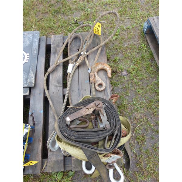 5- Rachet Straps and 4- Chokers