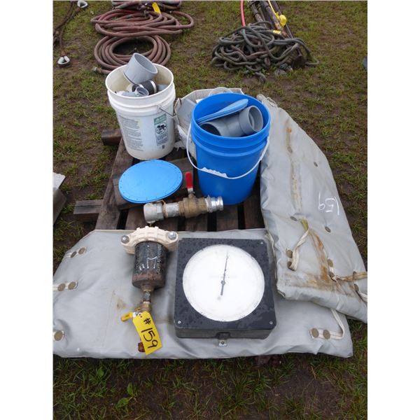 2- Heat Blankets, Assrt. 2" - 4" Plumbing Fittings