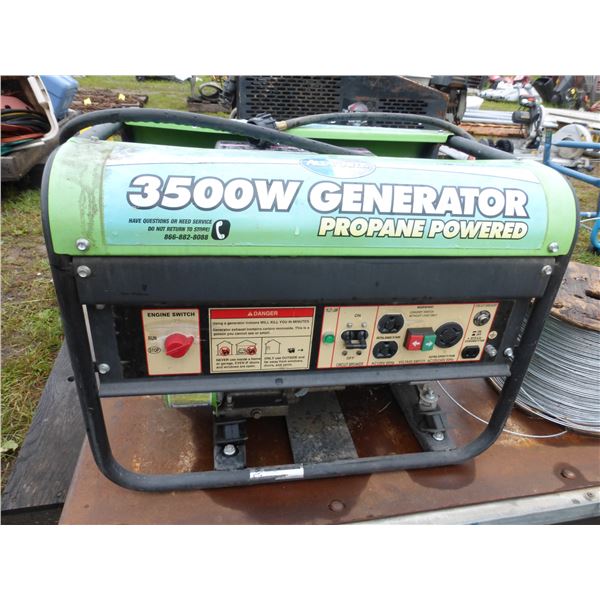 3500 Watt Propane Powered Generator