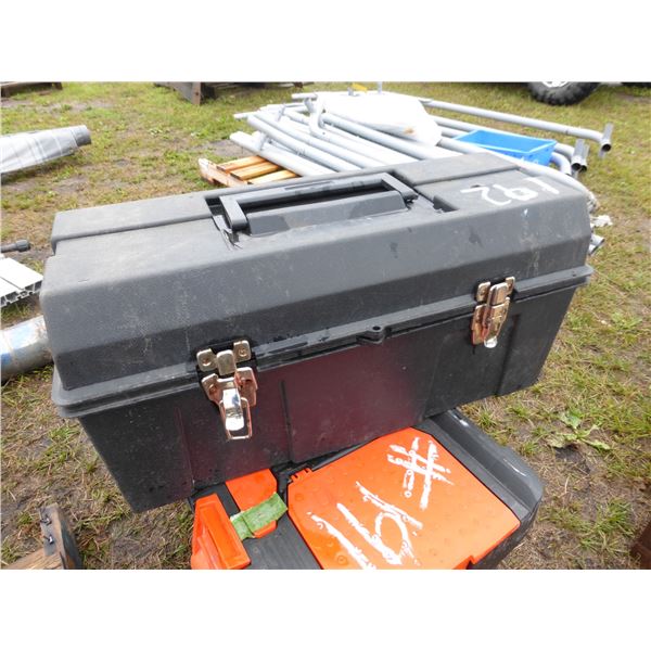 Black Tool Box c/w Tools and Bolts