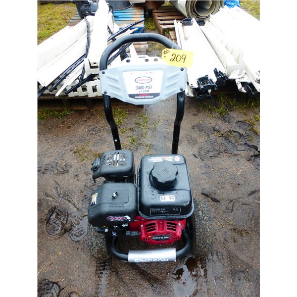 Simpson 3400 PSI Washer (Incomplete)