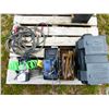 Image 1 : Booster Cables, Battery Box, Portable Compressor and Tool Box c/w Misc.