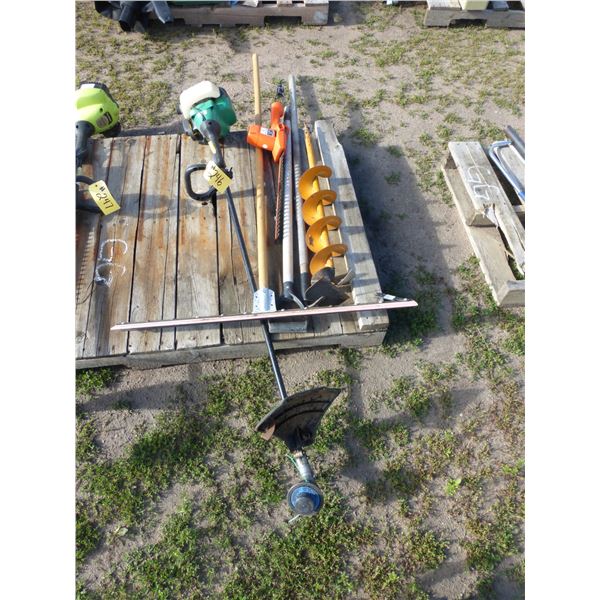 Weed Eater, Squeegee and Hedge Trimmer