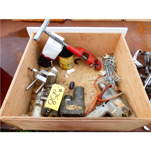 Pipe Cutter, Vice, Drill and Misc.