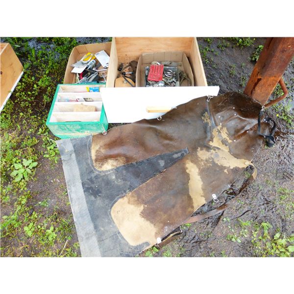 3- Boxes of Misc., Hardware and Leather Front