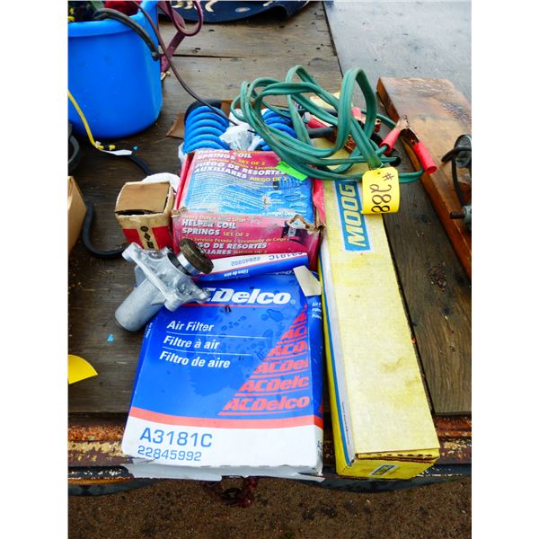 Air Filters, Spring Coils, Booster Cables and Misc.