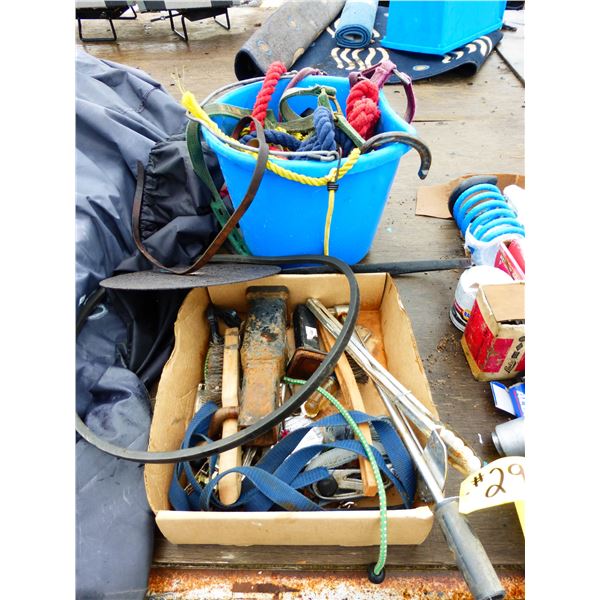 Hitches, Pail of Rope and Halters