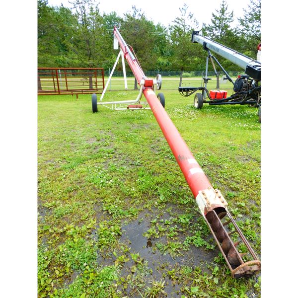 Farm King 8" x 46' Grain Auger (Possibly Full of Grain)