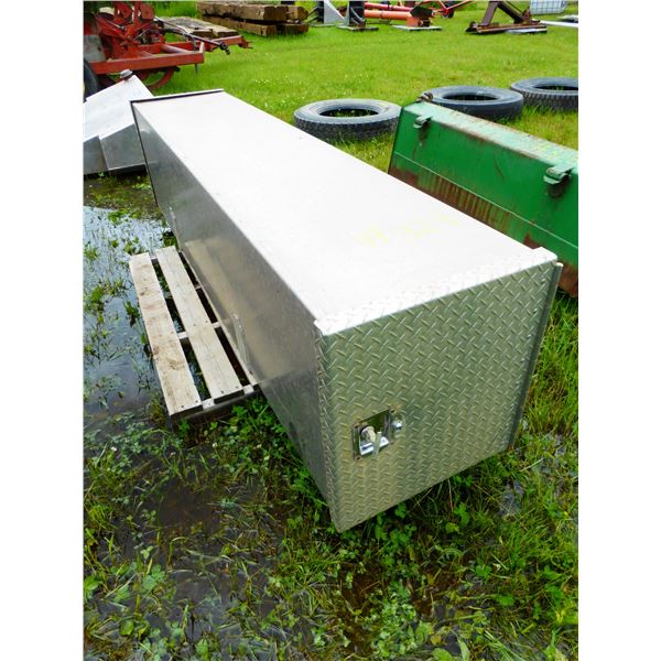 8' Alum. Tool Box, Doors on Both Ends, 20" x 22" (Locked, No Keys)