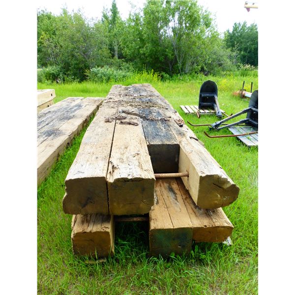 2- 12" x 48" x 20' Bridge Beams (Some Rot)