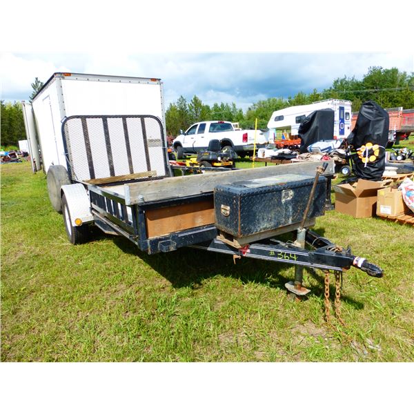 2016 PJ 12' S/A Utility Trailer, Fall Down Ramp and Spare Tire, SN.3CVU71215G2551290