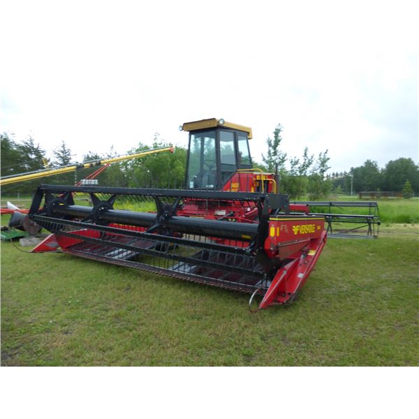 1981 Versatile 4400 18' SP Swather SN.190613, c/w MacDon Pick-Up Reels (SN.86653) Hyd., Cab, 6 Cyl. 