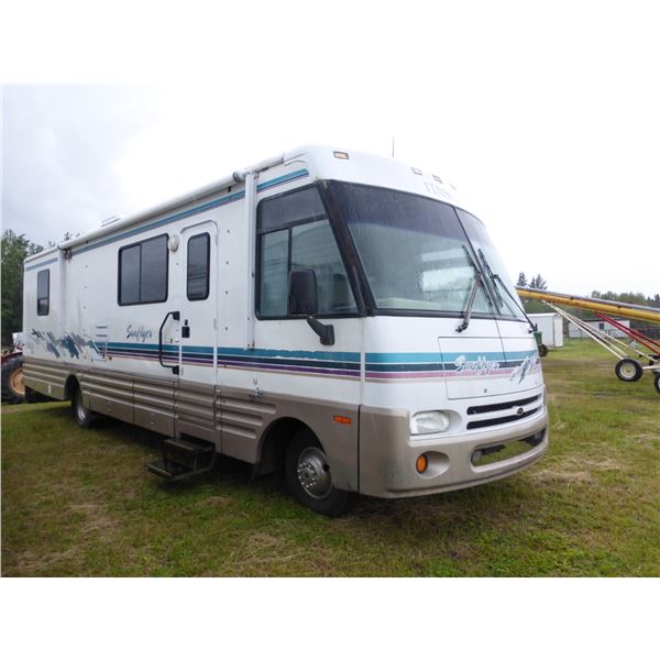 1998 Itasca Sunflyer Motorhome- Built by Winnebago, Approx 36', Ford Gas, Awning, Rear Tow Bar, 12' 