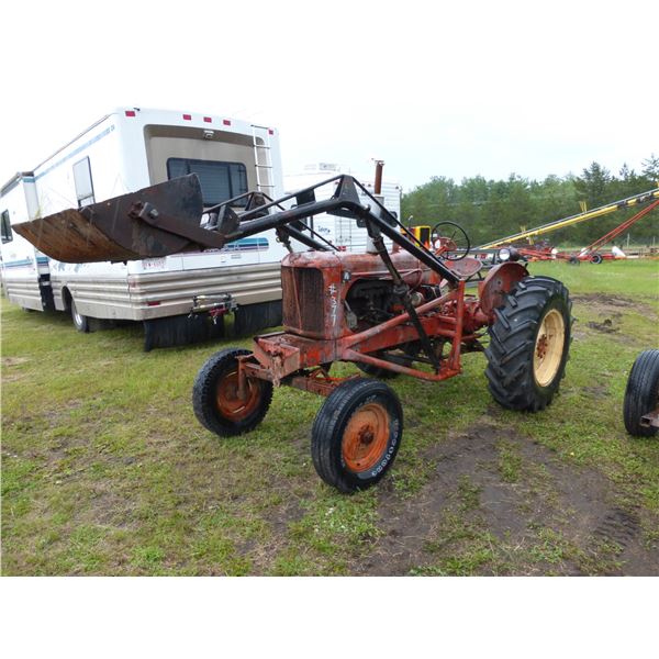 AC WD NVS Tractor c/w Loader, 2 pt (Was Running) NVS