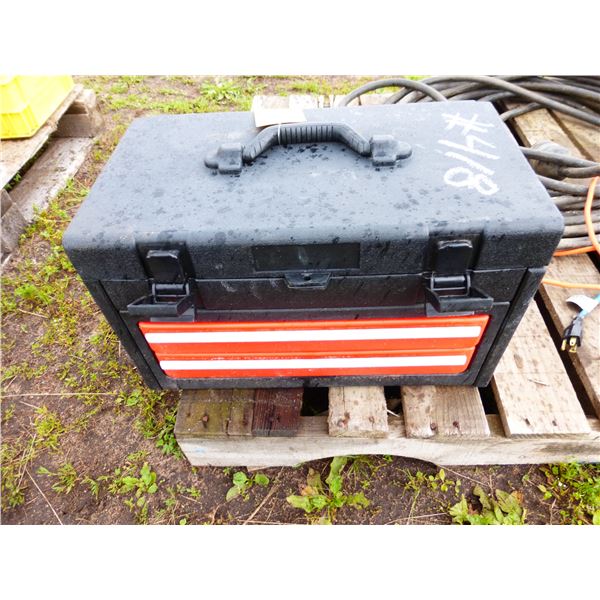 Small Tool Box 1/4" & 3/8" Drive Sockets and Combination Wrenches