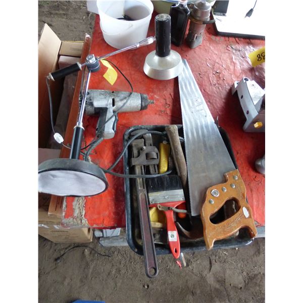 Handsaw, Light, 1/2" Impact and Misc. Tools