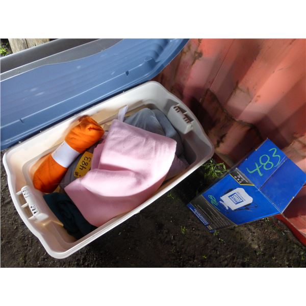 New Sprayer and Tote c/w Bedding