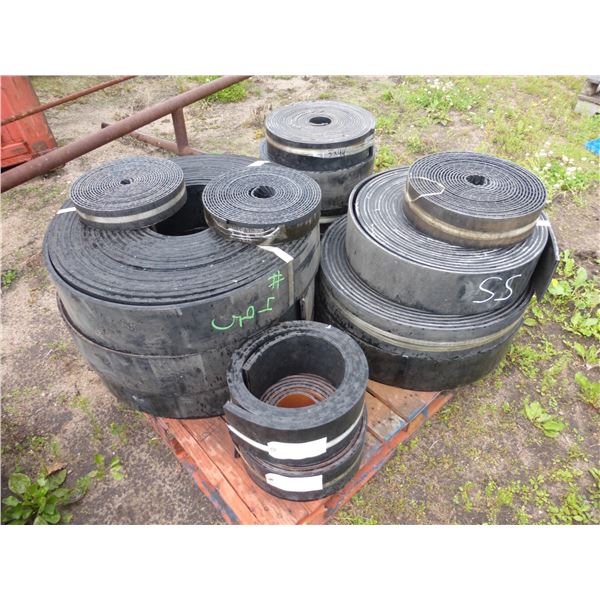 Pallet of Rubber Belts