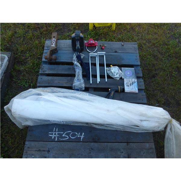 2" Ball Receiver Roll of Felt Underlay, Spot Light and 1 7/8" Trailer Lock for Hitch