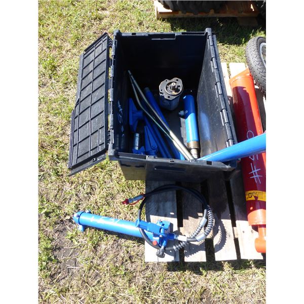 Porta Power Spreaders (Brand New) and 10" Long Ram, 3/4" Hyd. Motor