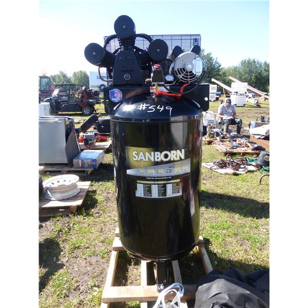 Sandborn 80 gal, 3 Stage, Compressor, 16 cfm at 40 PSI/220 Volt (New)