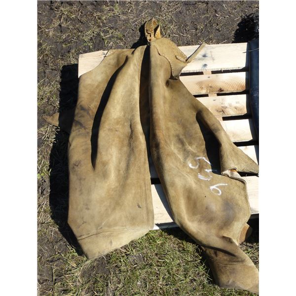 Tan Leather Chaps