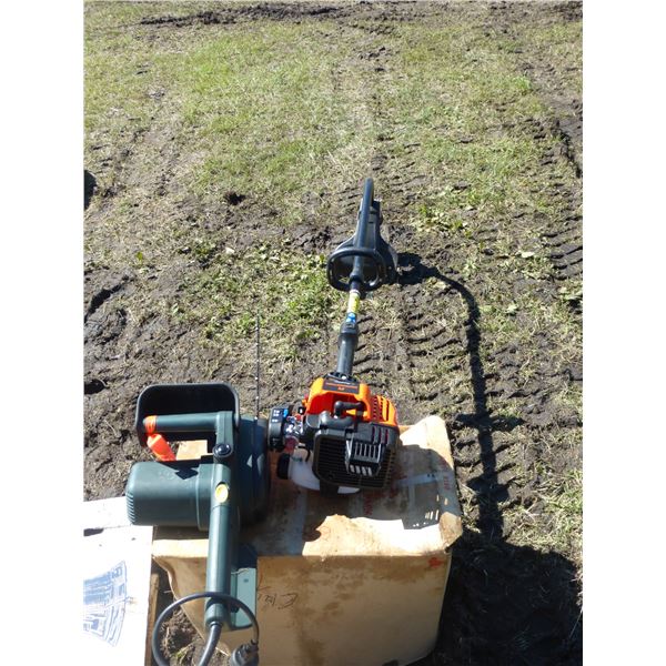 Yardworks 16" Elec. Chain Saw and Remington Weeder